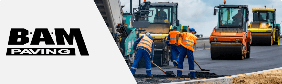BAM paving banner
