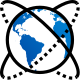 flexible icon planet icon
