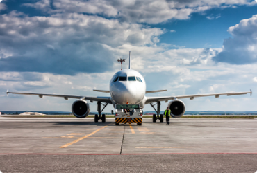 An airplane safely loaded with dangerous goods