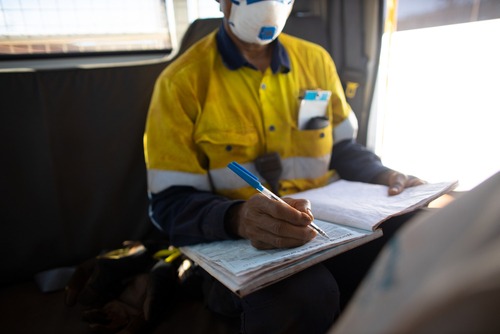 workplace safety auditor at work